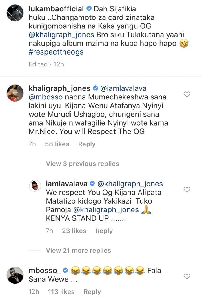 Khaligraph Jones warns Wasafi Records Mbosso and Lava Lava