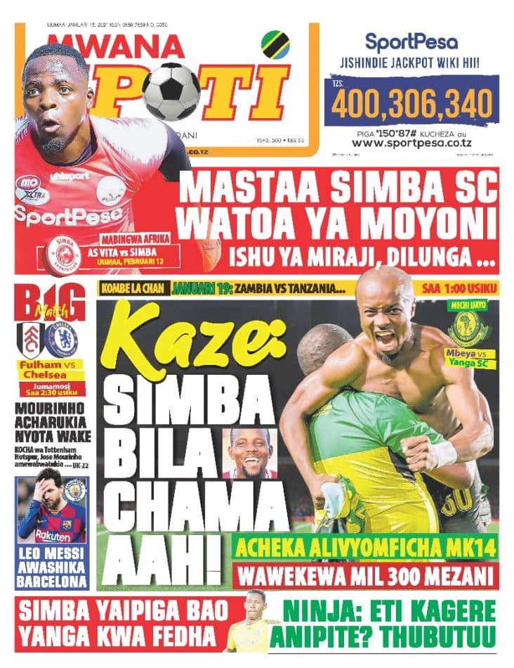 Magazeti ya Tanzania leo January 15, 2021