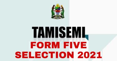 TAMISEMI: Form Five Selection 2021 (Waliochaguliwa Kidato Cha Tano 2021)