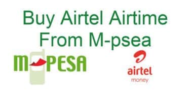 How to buy airtel airtime from Mpesa