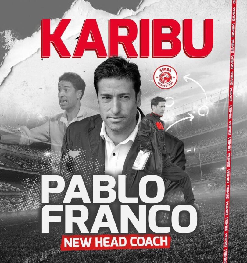 Pablo Franco Martín kocha mpya wa Simba Sc