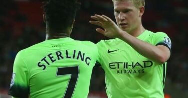 Kevin De Bruyne sends emotional message to Raheem Sterling