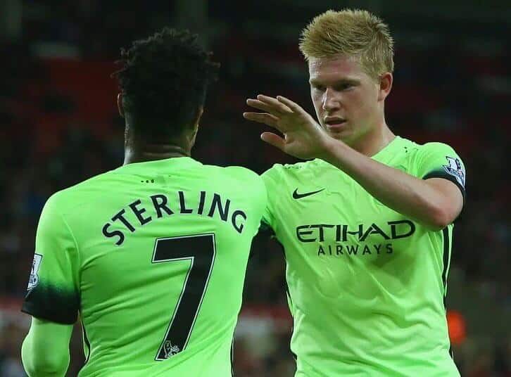 Kevin De Bruyne sends emotional message to Raheem Sterling