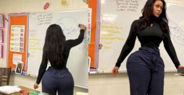 Art teacher under fire for voluptuous curves as parents accuse her of being a distraction (photos)