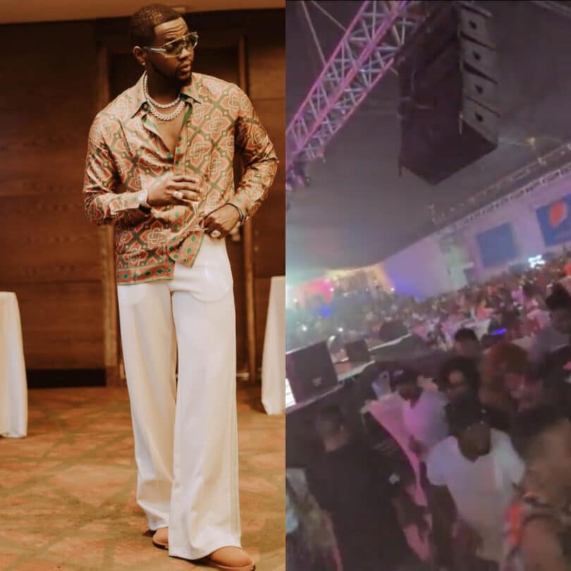 Tanzanian fans trash stage and angrily leave concert after Kizz Daniel didn't show (Video)