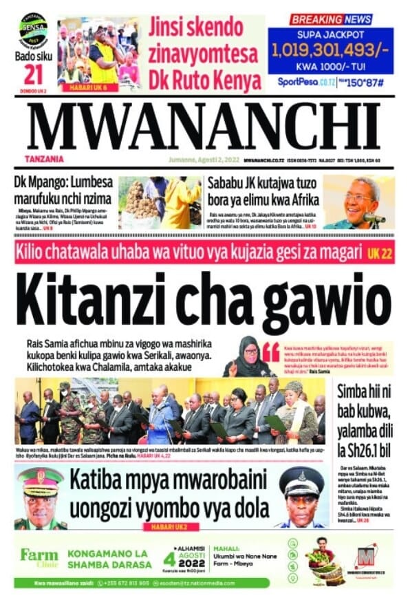 Magazeti ya leo August 2 – Habari kubwa katika magazeti ya leo