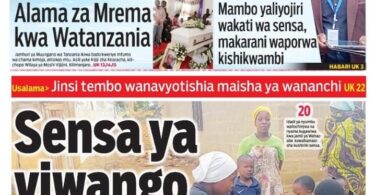 Magazeti ya leo August 24 – Habari kubwa katika Magazeti ya leo