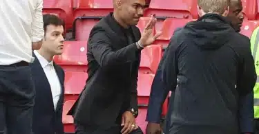 Watch Casemiro Arrive at Old Trafford Ahead of the Game Against Liverpool