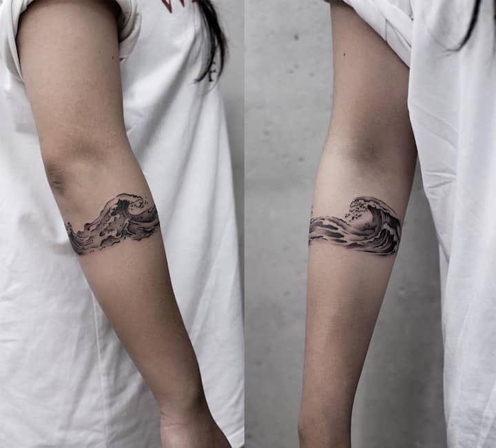 Tribal Armband Fake Tattoo Temporary Tattoos Design  Etsy Norway