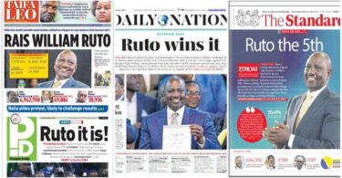 Kenyan Newspapers Review for August 16, 2022