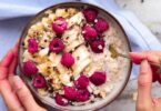 Healthy porridge bowl