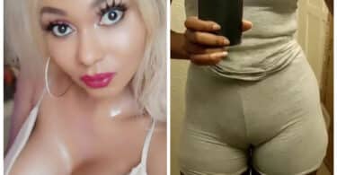 Nigerian transgender, Miss Sahhara shows off her camel toe (Video)