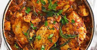 Lighter chicken cacciatore Recipe