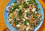 Giant couscous salad with charred veg & tangy pesto Recipe