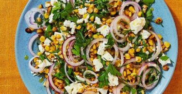 Giant couscous salad with charred veg & tangy pesto Recipe