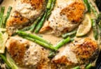 Creamy chicken & asparagus braise recipe