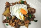 Mushroom hash with poached eggs Recipe