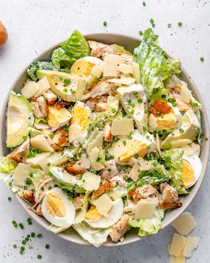 Low-fat chicken caesar salad recipe