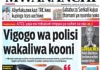 Magazeti ya leo september 1 – Habari kubwa katika Magazeti ya leo