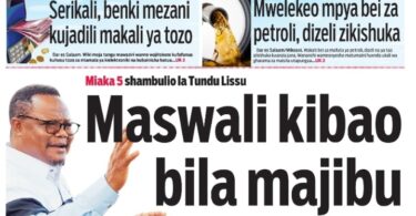 Magazeti ya leo september 8 – Habari kubwa katika Magazeti ya leo