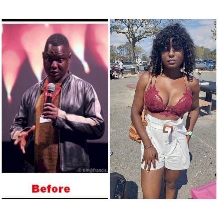 Photos of Nigerian transgender Noni Salma formerly known as Habeeb Babatunde Lawal