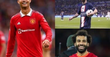 Ronaldo, Messi beaten as highest paid footballers, Salah only African in