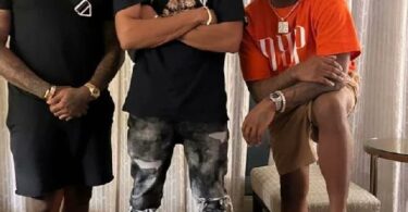 Davido and America's chance the Rapper link-up in the studio