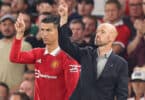 Cristiano Ronaldo returns to first-team training at Carrington following talks with Erik ten Hag