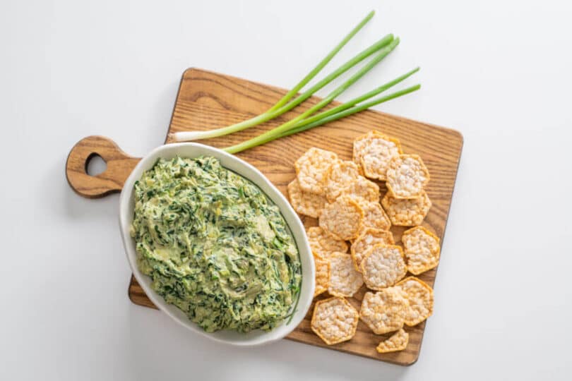 Avocado Spinach Artichoke Dip