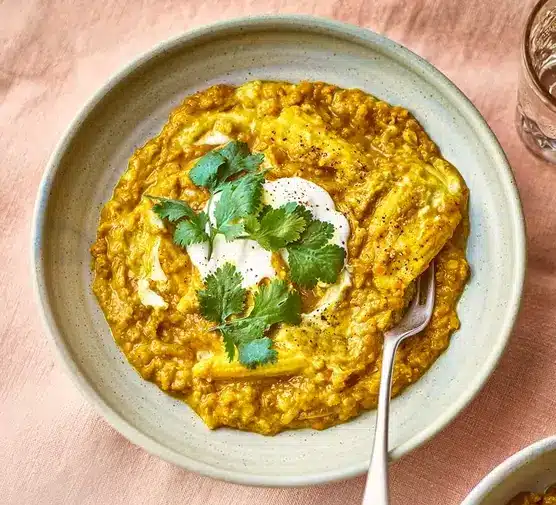 Spiced carrot, coconut & date pudding Recipe