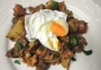 Mushroom hash with poached eggs Recipe