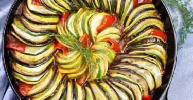 Baked ratatouille & goat’s cheese Recipe