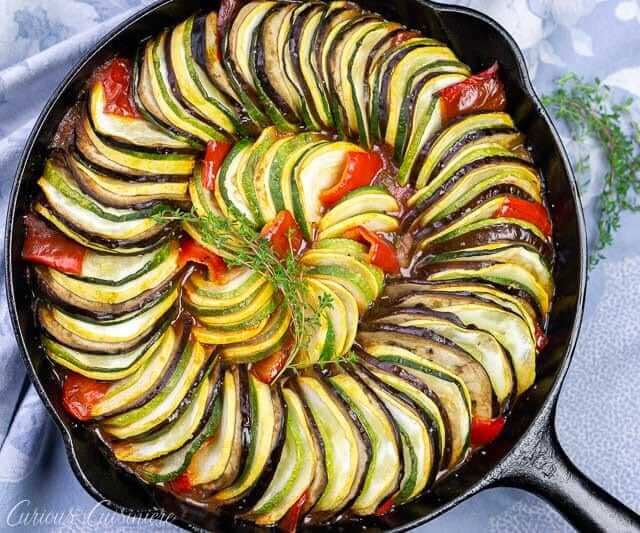 Baked ratatouille & goat’s cheese Recipe