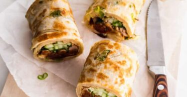 Turkey & spring onion wraps Recipe