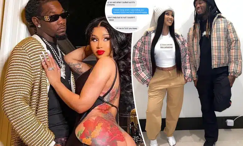 Cardi B shares explicit texts she exchanged with Offset amid cheating claims