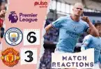 Erling Haaland shines as City thrash United 6-2 in Manchester United