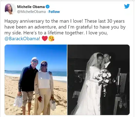 Barack and Michelle Obama celebrate 30th wedding anniversary — citiMuzik