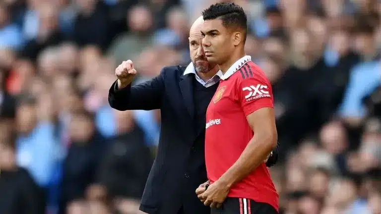 Ten Hag Praises Casemiro’s ‘Splendid’ Contribution To Man United Team.