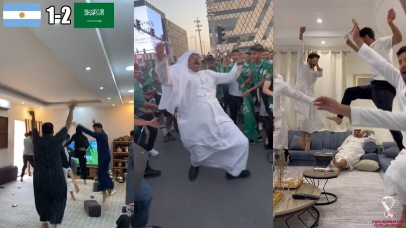 VIDEO Completely Crazy Saudi Arabia Fan Reactions To 2-1 Goal Against Argentina In The World Cup