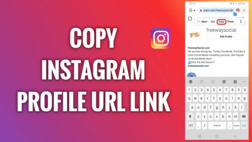 How to get Instagram link using a computer or mobile device