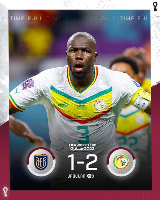 HIGHLIGHTS:Ecuador 1-2 Senegal World Cup Qatar 2022