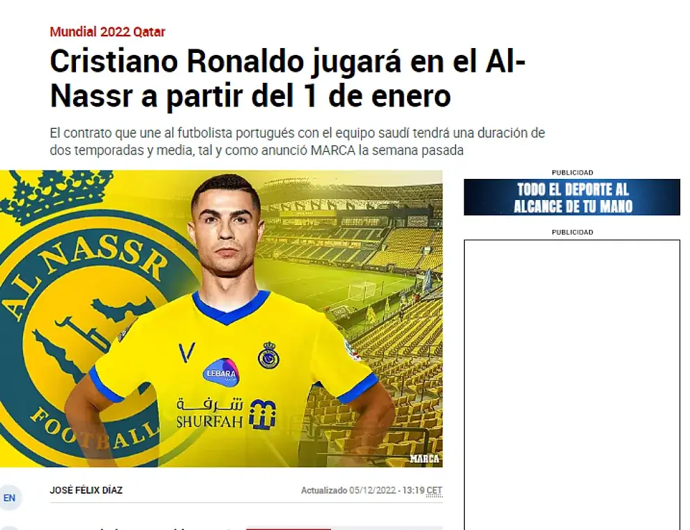 Daily Loud on X: Cristiano Ronaldo signs $75 million-per-year deal with  Saudi Arabia club Al Nassr‼️🤯💰  / X