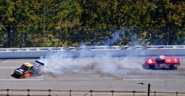 NASCAR driver Jordan Anderson suffers second-degree burns after ‘scariest moment of my racing career’