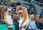 Steph Curry to get an MRI after suffering a shoulder injury in Golden State Warriors 125-119 loss to Indiana Pacers