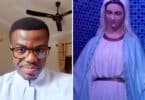 Catholic priest shares photo of Virgin Mary statue bleeding from the eye and says it happened in Lagos