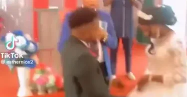 Man slaps bride during church wedding (video)