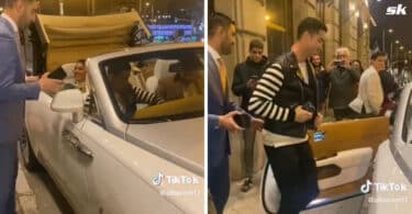 Cristiano Ronaldo goes viral on TikTok and Twitter after he is spotted in Madrid in a Rolls Royce