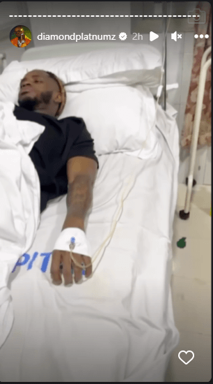 Diamond Platnumz anaumwa na amelazwa Hospitalini (+Video)