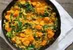 Spinach, sweet potato & lentil dhal Recipe