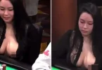 Glamorous poker player 'Sashimi' insists her boobs are REAL